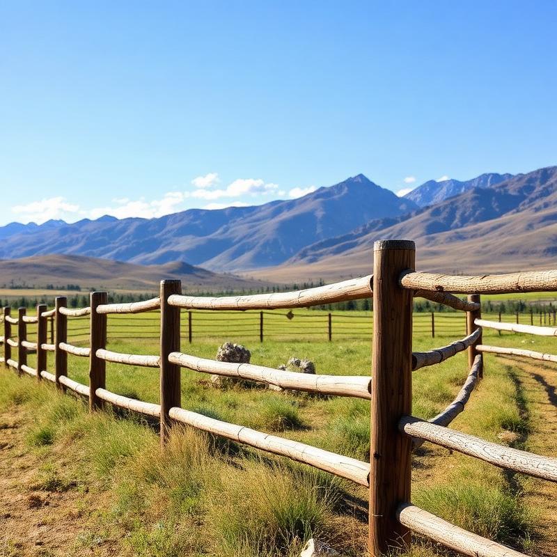 Ranch & Split Rail installation by Grand Junction fence company